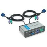Data swich d-link kvm 2 pc monitor teclado raton con calbes