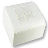 Roseta de superficie 2 conectores hembra rj-45 categor�a 6 (apantallada)