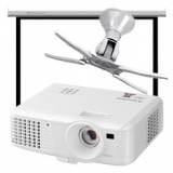Kit videoproyector mitsubishi ex240u + pantalla + soporte de techo para videoproyector