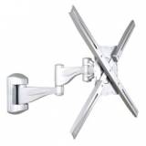 Soporte articulado de pared Phoenix doble brazo para pantalla TV hasta 35kg plata