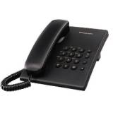 Tel&eacute;fono sobremesa panasonic kx-ts500exb, negro basico