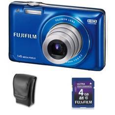 KIT CAMARA DIGITAL FUJIFILM FINEPIX JX500 AZUL 14  ...