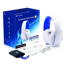 ACCESORIOS PS4/ PS3/ PC/ PSVITA AURICULARES WIRELESS STEREO HEADSET 2.0 BLANCOS CON MICROFONO